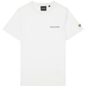 Embroidered T-shirt Lyle & Scott Blanc M Male Embroidered T-shirt Lyle & Scott Blanc M Male