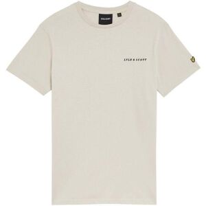Embroidered T-shirt Lyle & Scott Beige XL Male Embroidered T-shirt Lyle & Scott Beige XL Male
