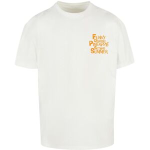 Oversized T-shirt Merchcode Funky Pineapple Blanc 4XL Male Oversized T-shirt Merchcode Funky Pineapple Blanc 4XL Male