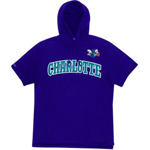 Short-sleeved hoodie Mitchell & Ness Gameday Charlotte Hornets Violet M Male Short-sleeved hoodie Mitchell & Ness Gameday Charlotte Hornets Violet M Male