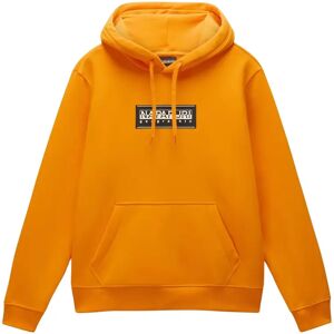 Hooded sweatshirt with logo Napapijri B-Box Orange S Male Hooded sweatshirt with logo Napapijri B-Box Orange S Male