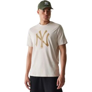 new era T-shirt New York Yankees Nos MLB Regular Beige S Male new era T-shirt New York Yankees Nos MLB Regular Beige S Male