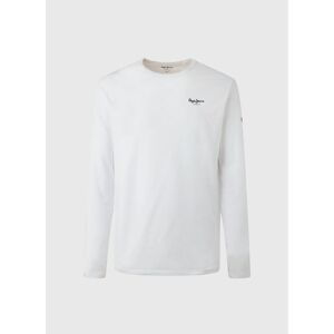 Long sleeve T-shirt Pepe Jeans Original Basic 2 Blanc XL Male Long sleeve T-shirt Pepe Jeans Original Basic 2 Blanc XL Male