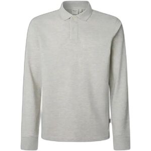 Pepe Jeans Oliver Grey Polo Shirt - Casual - Cotton - Long Sleeve Pepe Jeans Oliver Grey Polo Shirt - Casual - Cotton - Long Sleeve