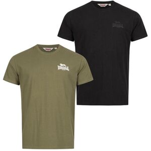 Set of 2 regular-fit T-shirts Lonsdale Blairmore Noir 3XL Male Set of 2 regular-fit T-shirts Lonsdale Blairmore Noir 3XL Male