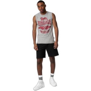 Classic tank top Lonsdale Cleator Gris L Male Classic tank top Lonsdale Cleator Gris L Male