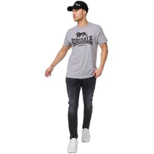 Classic cut T-shirt Lonsdale Logo Gris 2XL Male Classic cut T-shirt Lonsdale Logo Gris 2XL Male