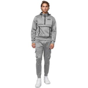Regular fit hooded tracksuit Lonsdale Moorpark Gris 2XL Male Regular fit hooded tracksuit Lonsdale Moorpark Gris 2XL Male