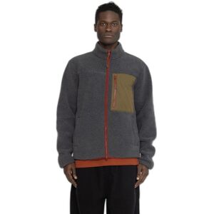 Short plush jacket with contrasting chest pocket Revolution Gris L Male Short plush jacket with contrasting chest pocket Revolution Gris L Male