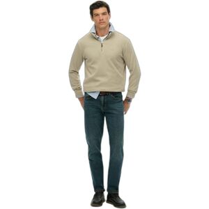 Ribbed zip neck jumper Superdry Vert 2XL Male Ribbed zip neck jumper Superdry Vert 2XL Male