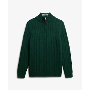 Cotton jumper Superdry Cable Vert 2XL Male Cotton jumper Superdry Cable Vert 2XL Male