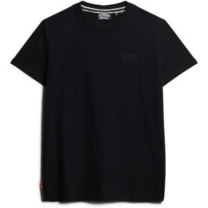 Organic cotton T-shirt Superdry Essential Logo Noir XL Male Organic cotton T-shirt Superdry Essential Logo Noir XL Male