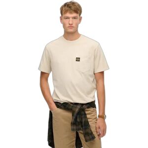 Pocket T-shirt with contrast stitching Superdry Beige XL Male Pocket T-shirt with contrast stitching Superdry Beige XL Male