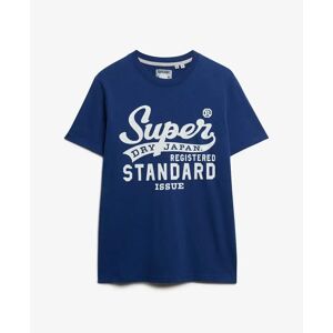 T-shirt Superdry Standard Script Bleu S Male T-shirt Superdry Standard Script Bleu S Male