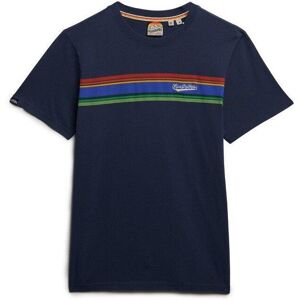 T-shirt Superdry Outdoor Stripe Logo Relaxed Bleu 2XL Male T-shirt Superdry Outdoor Stripe Logo Relaxed Bleu 2XL Male