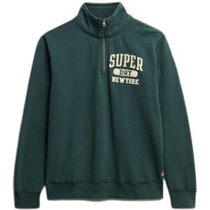 Sweater with zipped collar Superdry Vintage Athletic Vert M Male Sweater with zipped collar Superdry Vintage Athletic Vert M Male