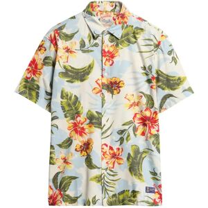 Shirt Superdry Hawaiian Print Orange 2XL Male Shirt Superdry Hawaiian Print Orange 2XL Male