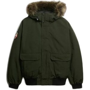 Down jacket Superdry Bomber à fourrure synthétique Everest Vert M Male Down jacket Superdry Bomber à fourrure synthétique Everest Vert M Male