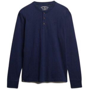 Long sleeve T-shirt Superdry Classic Essential Grandad Bleu M Male Long sleeve T-shirt Superdry Classic Essential Grandad Bleu M Male