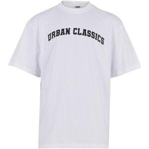 T-shirt Urban Classics College Logo Tall Blanc 5XL Male T-shirt Urban Classics College Logo Tall Blanc 5XL Male