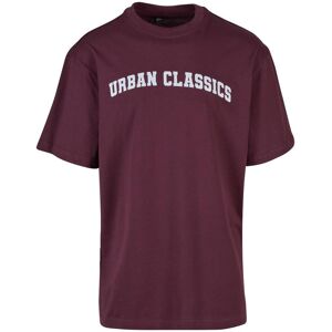 T-shirt Urban Classics College Logo Tall Rouge 4XL Male T-shirt Urban Classics College Logo Tall Rouge 4XL Male