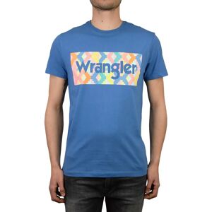 T-shirt Wrangler summer logo Bleu S Male T-shirt Wrangler summer logo Bleu S Male