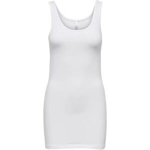 Long tank top for women Only Live love life Blanc 2XL Female Long tank top for women Only Live love life Blanc 2XL Female