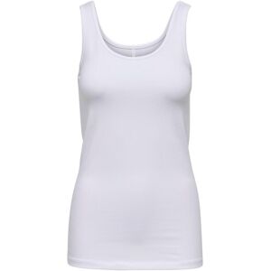 Women's tank top Only Live love life Blanc XS Female Women's tank top Only Live love life Blanc XS Female