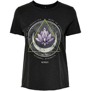 Women's short sleeve T-shirt Only onllucy Noir L Female Women's short sleeve T-shirt Only onllucy Noir L Female