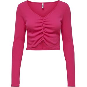 Women's long sleeve v-neck crop top Only onlkenya life Rose XS Female Women's long sleeve v-neck crop top Only onlkenya life Rose XS Female