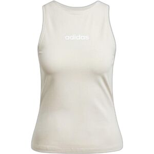 Slim cotton tank top for women adidas Essentials Linear Beige L Female Slim cotton tank top for women adidas Essentials Linear Beige L Female