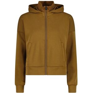 Women's hoodie with a high ribbed collar CMP Marron M Female Women's hoodie with a high ribbed collar CMP Marron M Female