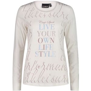 Women's long sleeve T-shirt CMP Blanc 2XS Female Women's long sleeve T-shirt CMP Blanc 2XS Female