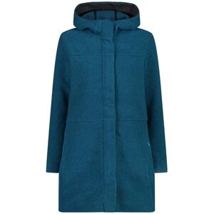 Women's long hooded coat CMP Bleu D40 Female Women's long hooded coat CMP Bleu D40 Female
