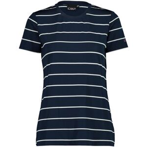 Women's striped round neck T-shirt CMP Bleu XS Female Women's striped round neck T-shirt CMP Bleu XS Female