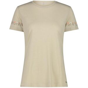 Women's merino wool crew neck T-shirt CMP Beige 2XS Female Women's merino wool crew neck T-shirt CMP Beige 2XS Female