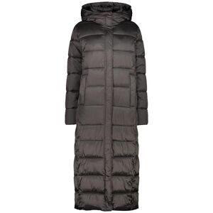 Long shiny hooded puffer jacket for women CMP Gris S Female Long shiny hooded puffer jacket for women CMP Gris S Female