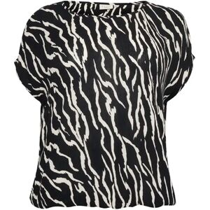 Printed women's blouse KAFFE Curve Ami Stanley Noir 50 Female Printed women's blouse KAFFE Curve Ami Stanley Noir 50 Female