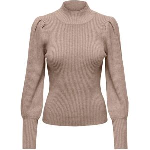 Women's knitted high neck sweater Only Katia Beige XS Female Women's knitted high neck sweater Only Katia Beige XS Female