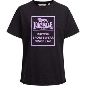 Women's oversized T-shirt Lonsdale Ramscraigs Noir XL Female Women's oversized T-shirt Lonsdale Ramscraigs Noir XL Female