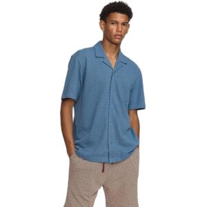 Shirt Revolution Jaquard Cuban Bleu XL Unisex Shirt Revolution Jaquard Cuban Bleu XL Unisex