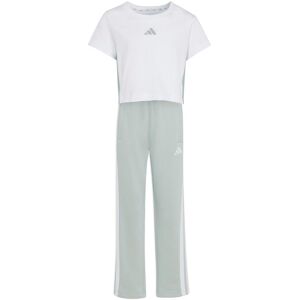 Baby girl t-shirt and trousers set adidas Essentials Blanc 18/24 monthes Female Baby girl t-shirt and trousers set adidas Essentials Blanc 18/24 monthes Female