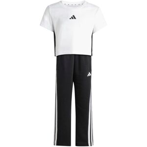 Girls' t-shirt and trouser set adidas Essentials Blanc 4/5 years Female Girls' t-shirt and trouser set adidas Essentials Blanc 4/5 years Female