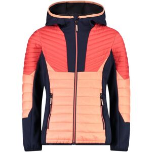 Hybrid hooded puffer jacket for girls CMP Rouge 6 years Female Hybrid hooded puffer jacket for girls CMP Rouge 6 years Female