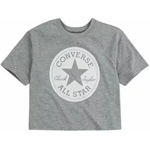 Girl's boxy T-shirt Converse Chuck Patch Gris 12/13 years Female Girl's boxy T-shirt Converse Chuck Patch Gris 12/13 years Female