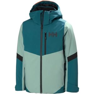 Helly Hansen Junior Elevate Ski Jacket - Green, Model 164/14 - Waterproof, Insulated, Recycled Helly Hansen Junior Elevate Ski Jacket - Green, Model 164/14 - Waterproof, Insulated, Recycled