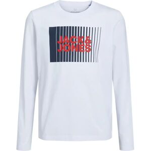 Children's long-sleeved round-neck T-shirt Jack & Jones Corp Logo Play Blanc 14 years Male Children's long-sleeved round-neck T-shirt Jack & Jones Corp Logo Play Blanc 14 years Male