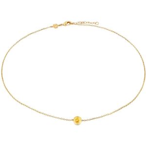 Citrine stone necklace for women Sloya Aurora Jaune 42/45 cm Female Citrine stone necklace for women Sloya Aurora Jaune 42/45 cm Female