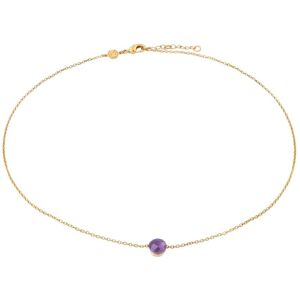 Amethyst stone necklace for women Sloya Aurora Violet 8x8 cm Female Amethyst stone necklace for women Sloya Aurora Violet 8x8 cm Female