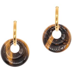 Tiger Eye Stone Earrings for Women Sloya Blima Marron 2,8x1,8 cm Female Tiger Eye Stone Earrings for Women Sloya Blima Marron 2,8x1,8 cm Female